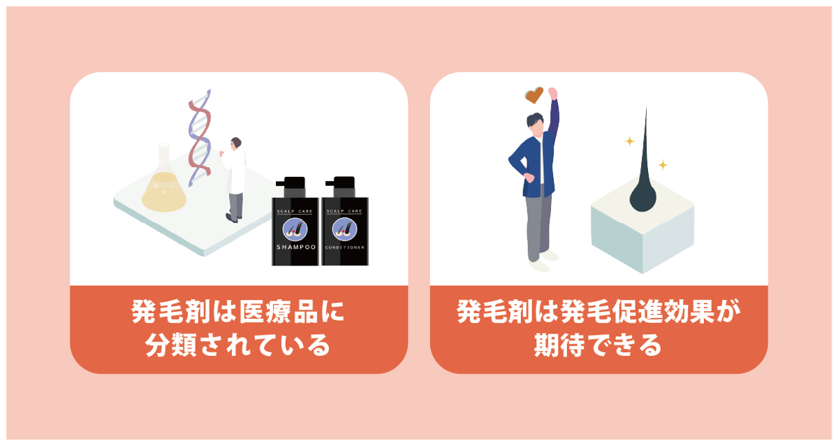 発毛剤の特徴とは？育毛剤との違い